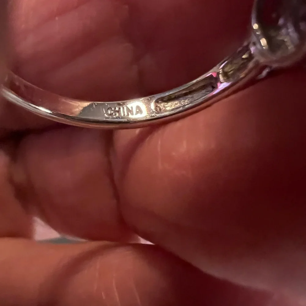 Beautiful Halo Elegant Gold and .925 Silver Women's CZ Pave Ring - Picture 8 of 9